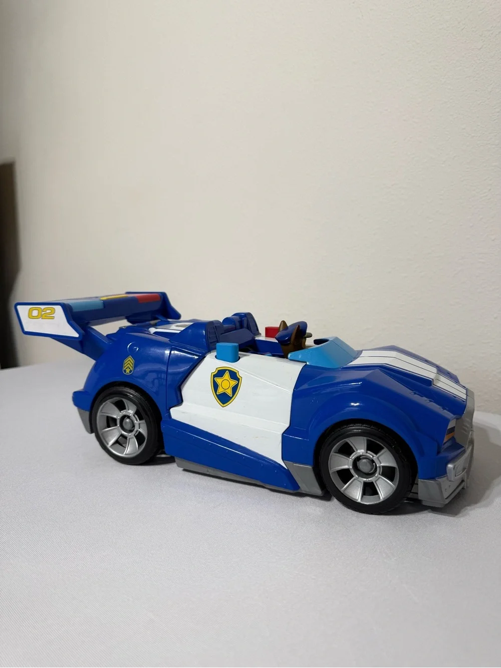 Paw Patrol Chase 2-In-1 Transforming Movie City Cruiser WORKS w/ Discs
